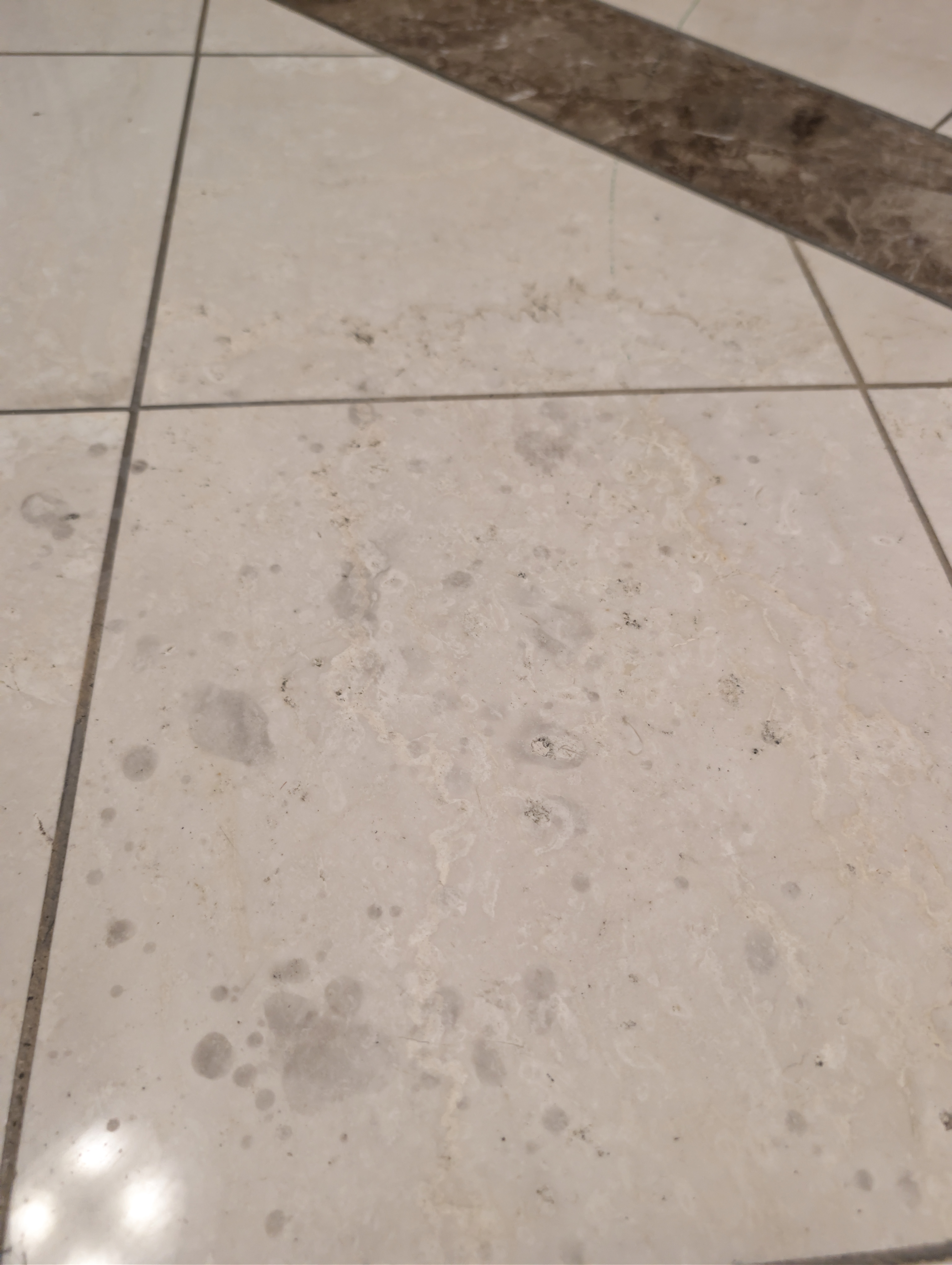 Acid Etch Marks on Marble - Petroleum Building