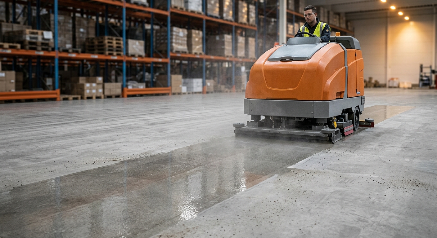 HWB Industrial Warehouse Scrubbing